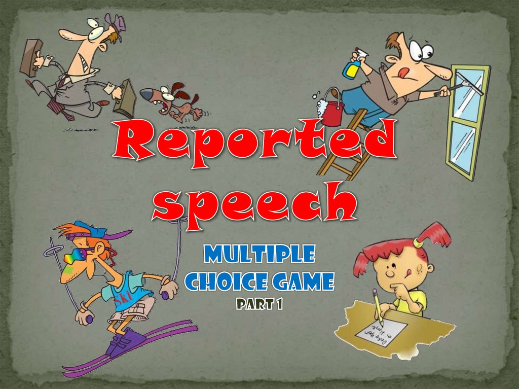 reported speech games online