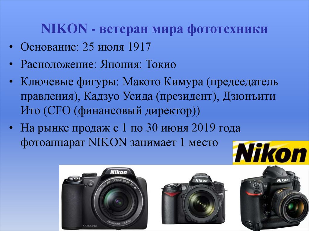 NIKON - ветеран мира фототехники