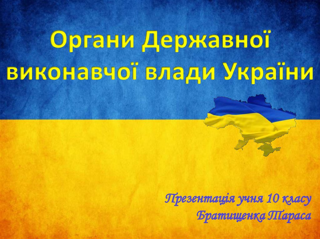 Органи Державної виконавчої влади України