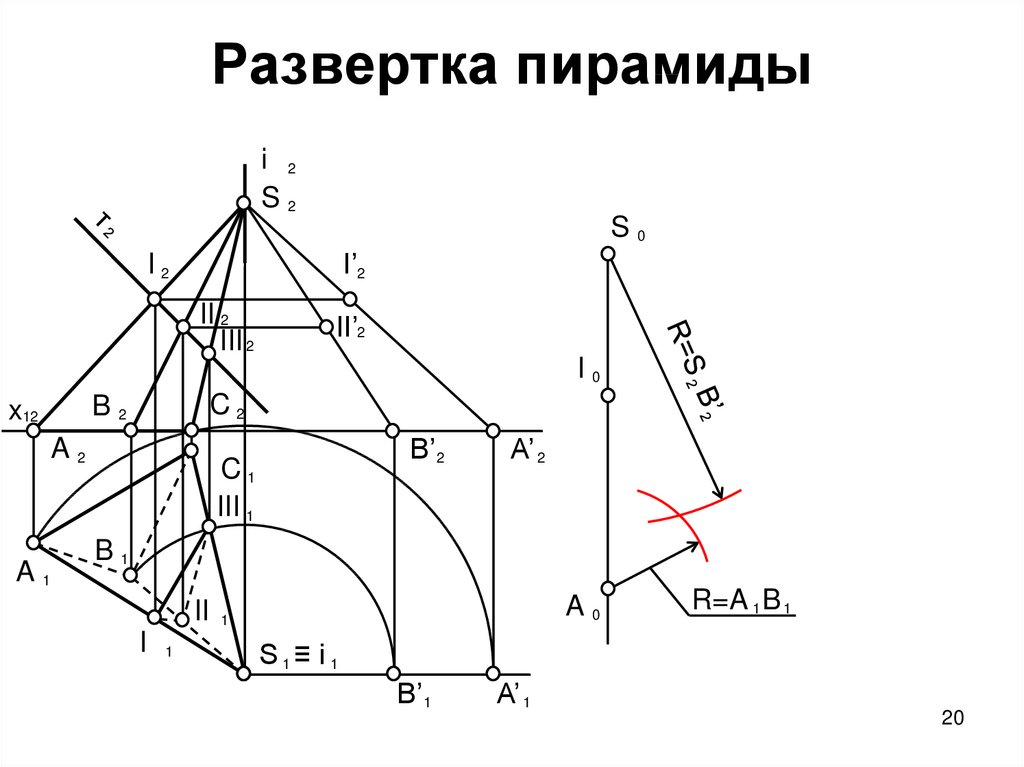 Развертка пирамиды презентация