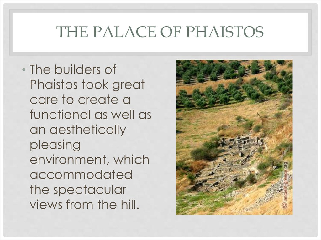 The palace of Phaistos