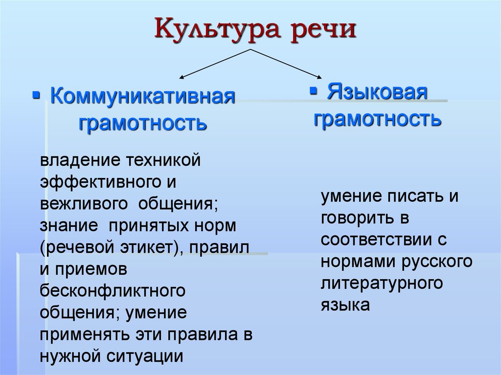 Коммуникативная речевая культура. Коммуникативная грамотность. Виды коммуникативной грамотности. Компоненты коммуникативной грамотности. Речевая и языковая грамотность.