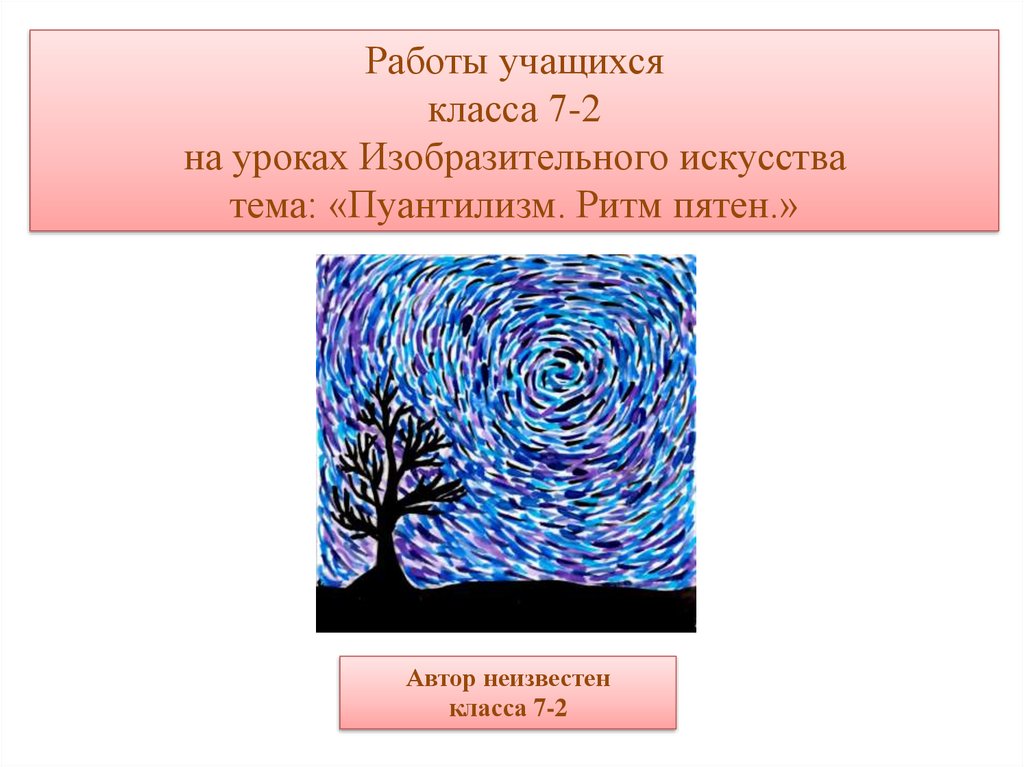 Урок изо 2 класс ритм пятен презентация