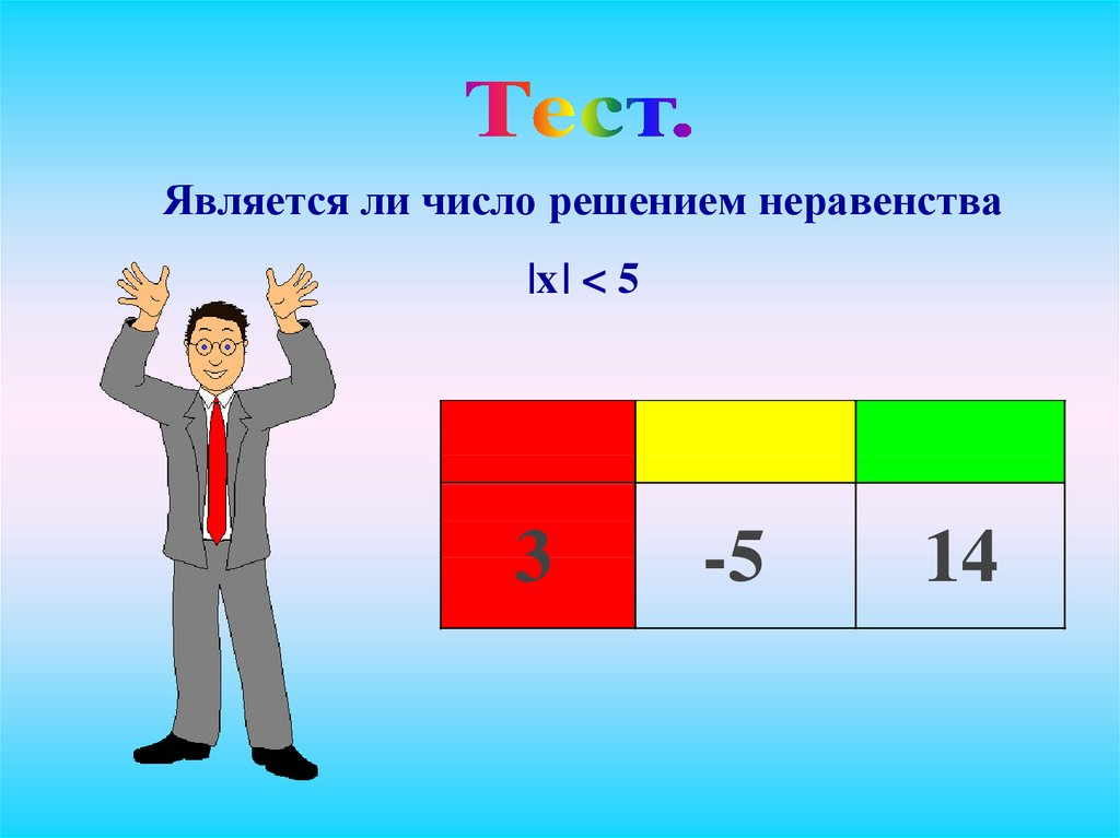 Решением каких неравенств является число 1