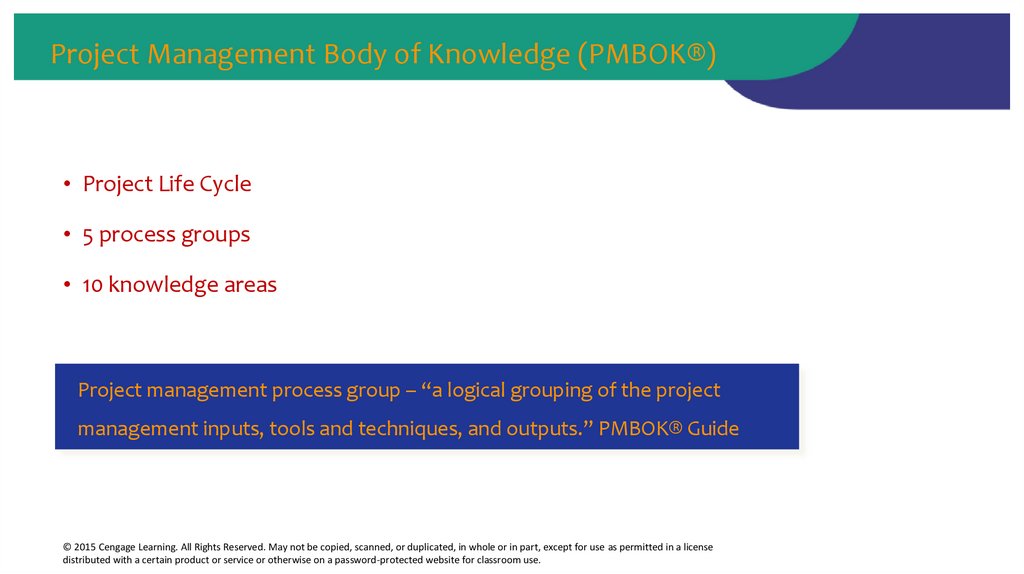Project Management Body of Knowledge (PMBOK®)