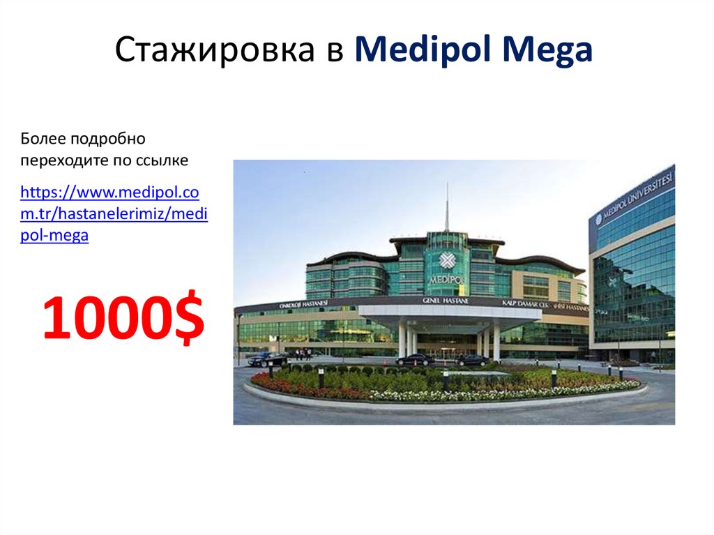 Стажировка в Medipol Mega