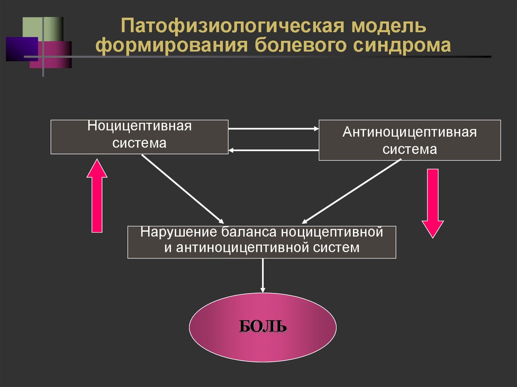 Система боли. Патофизиологические процессы. Патофизиологические болевые синдромы. Расстройства ноцицептивной системы. Современные представления о ноцицептивной и антиноцицептивной.