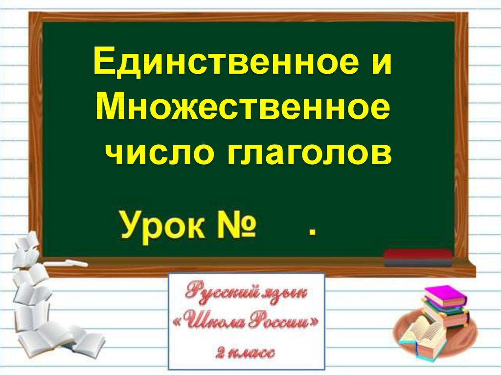 Единственное и множественное число глаголов презентация