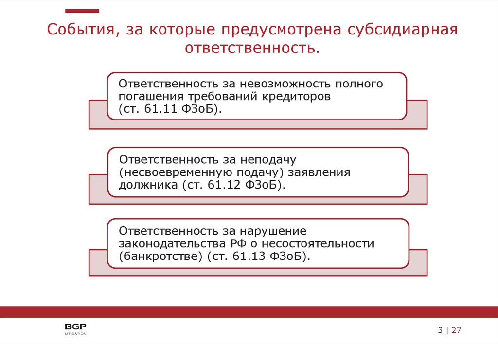 Заявление о привлечении к субсидиарной ответственности образец