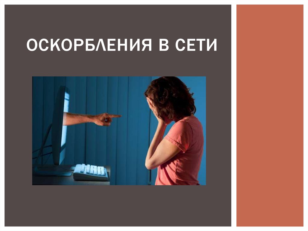 Оскорбления в сети - презентация онлайн