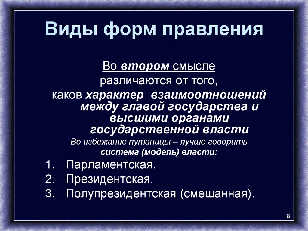 Город в котором существовала республиканская форма правления. Республиканская форма правления. Основные характеристики государственного суверенитета. Характеристика 5 государств. Недостатки парламентской системы.