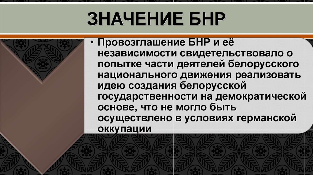 Проекты образования белорусской государственности вывод