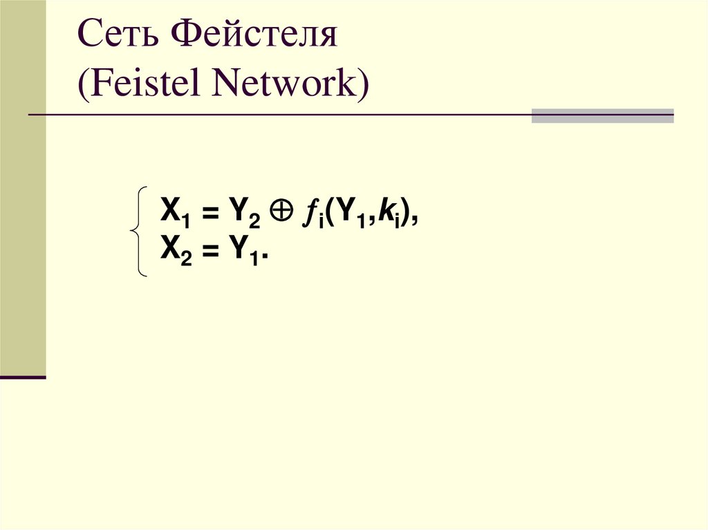 Сеть Фейстеля (Feistel Network)