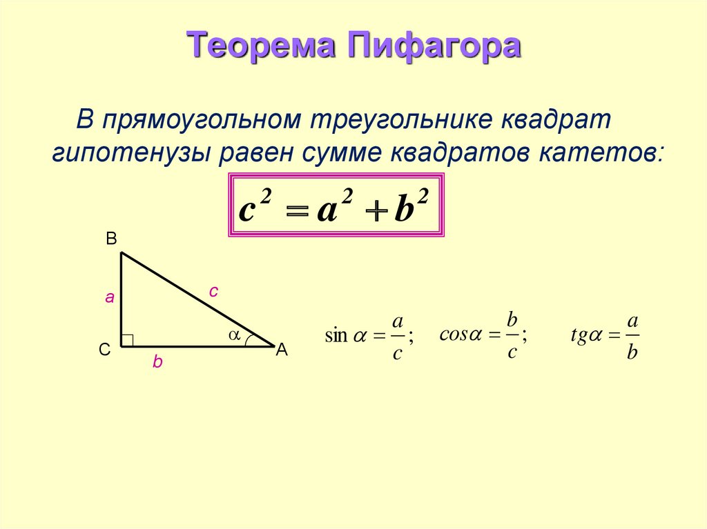 Геометрия 8 класс прямоугольный треугольник. Обратная теорема Пифагора формула. Теорема Пифагора формула треугольника 8 класс. Теорема Пифагора формула как решать. Площадь прямоугольного треугольника теорема Пифагора.