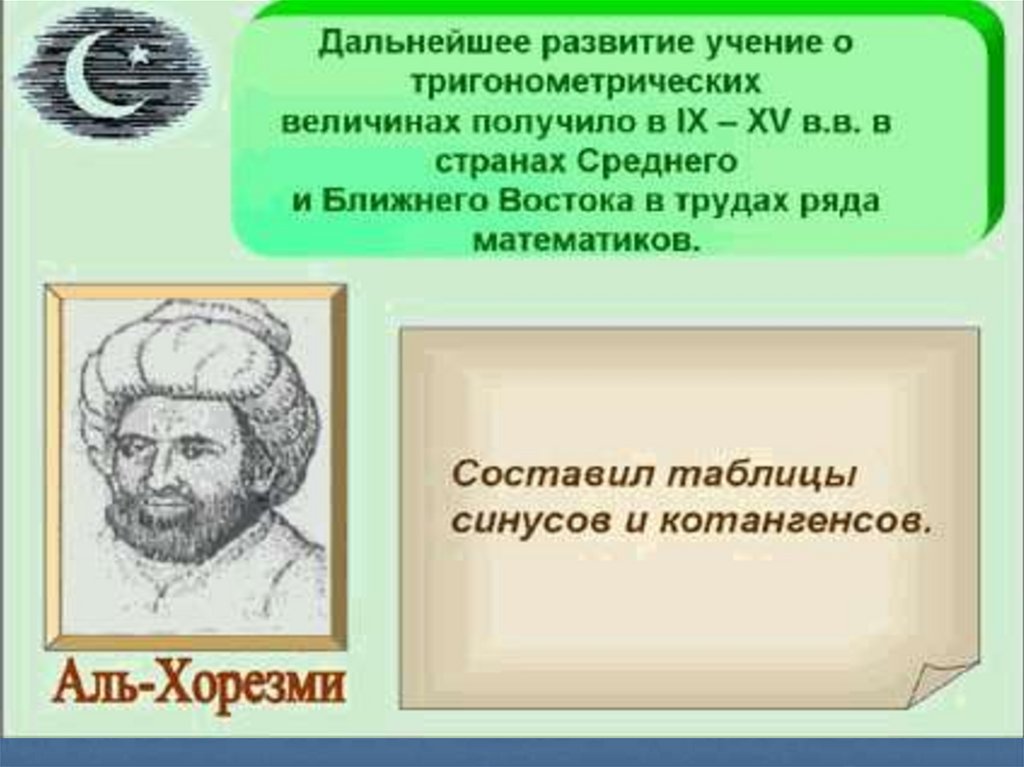 История тригонометрии презентация