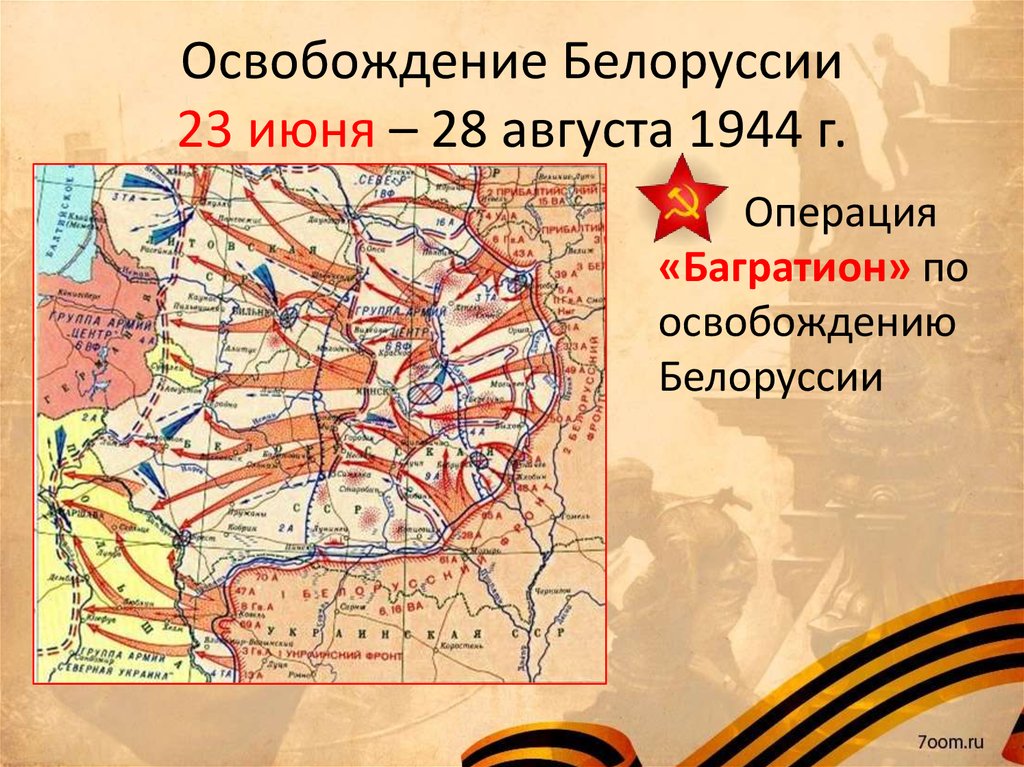 Освобождение Белоруссии 23 июня – 28 августа 1944 г.