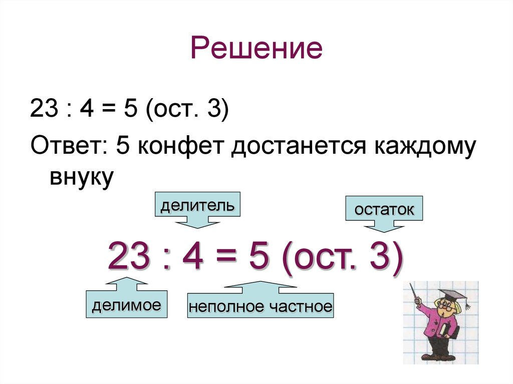 Делитель деление с остатком. Неполное частное и остаток. Неполное частное это что в математике. Делимое НК полное частное. Что такое неполное частное при делении с остатком.