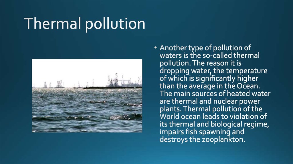Thermal pollution