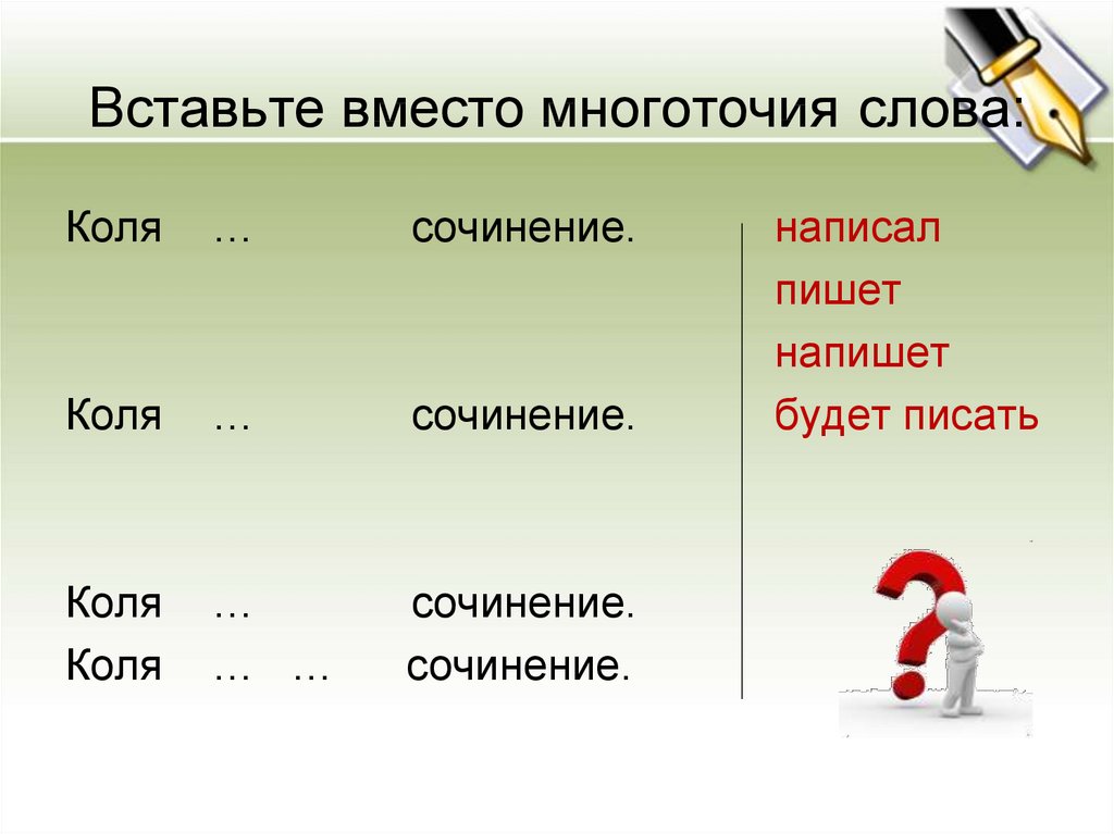 Изменение глаголов по временам 3 класс презентация перспектива