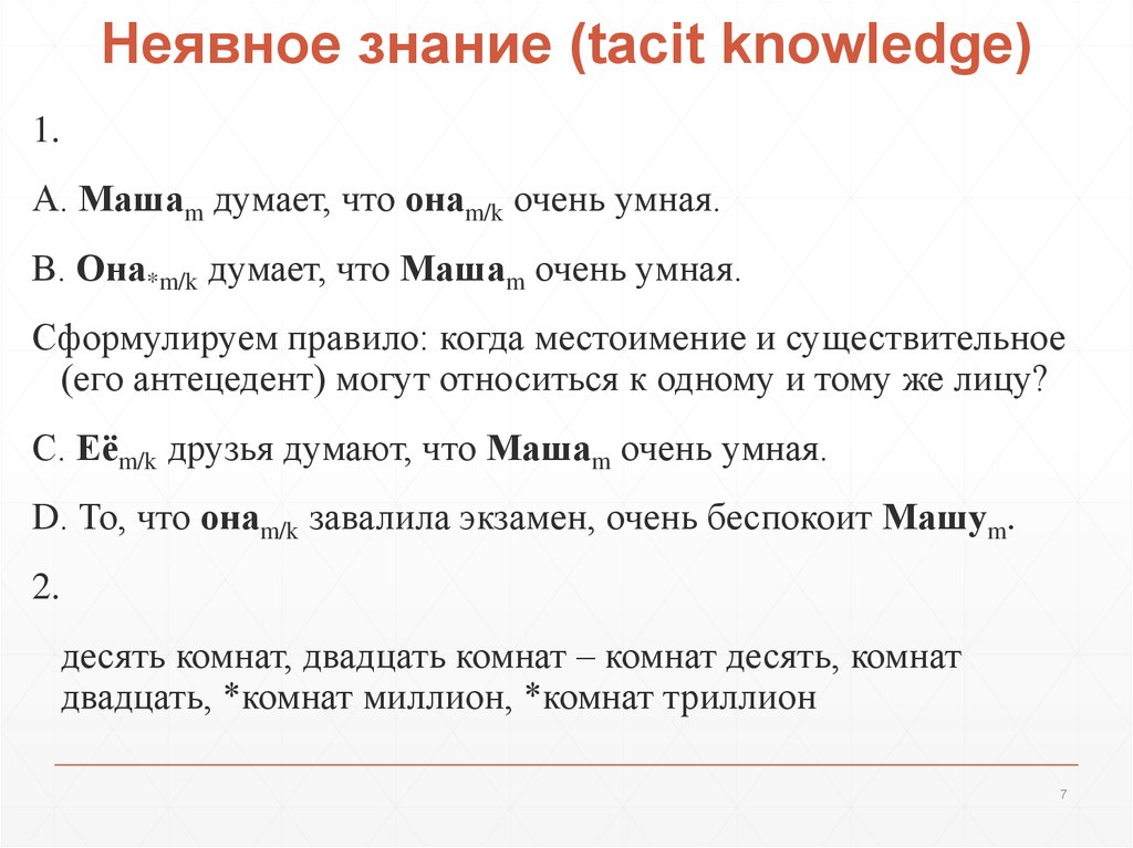 Неявное знание (tacit knowledge)