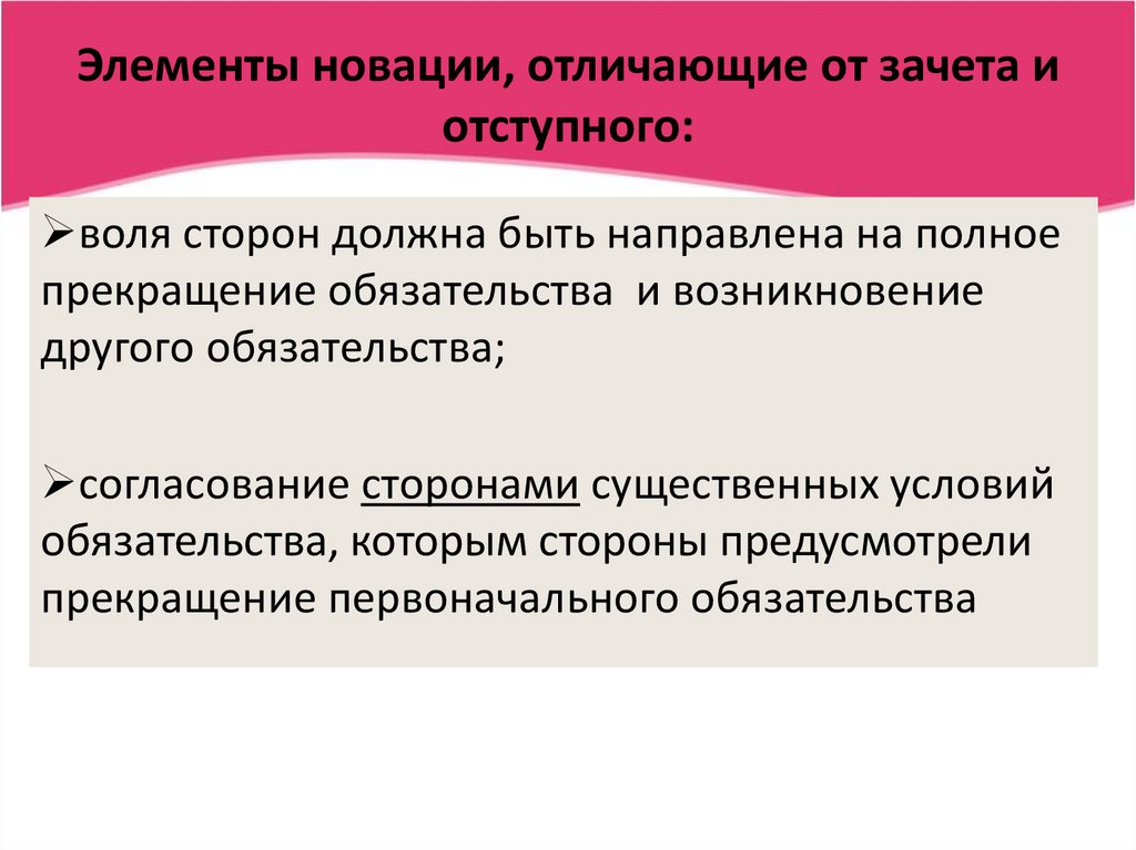 Способы прекращения обязательств в гражданском праве презентация