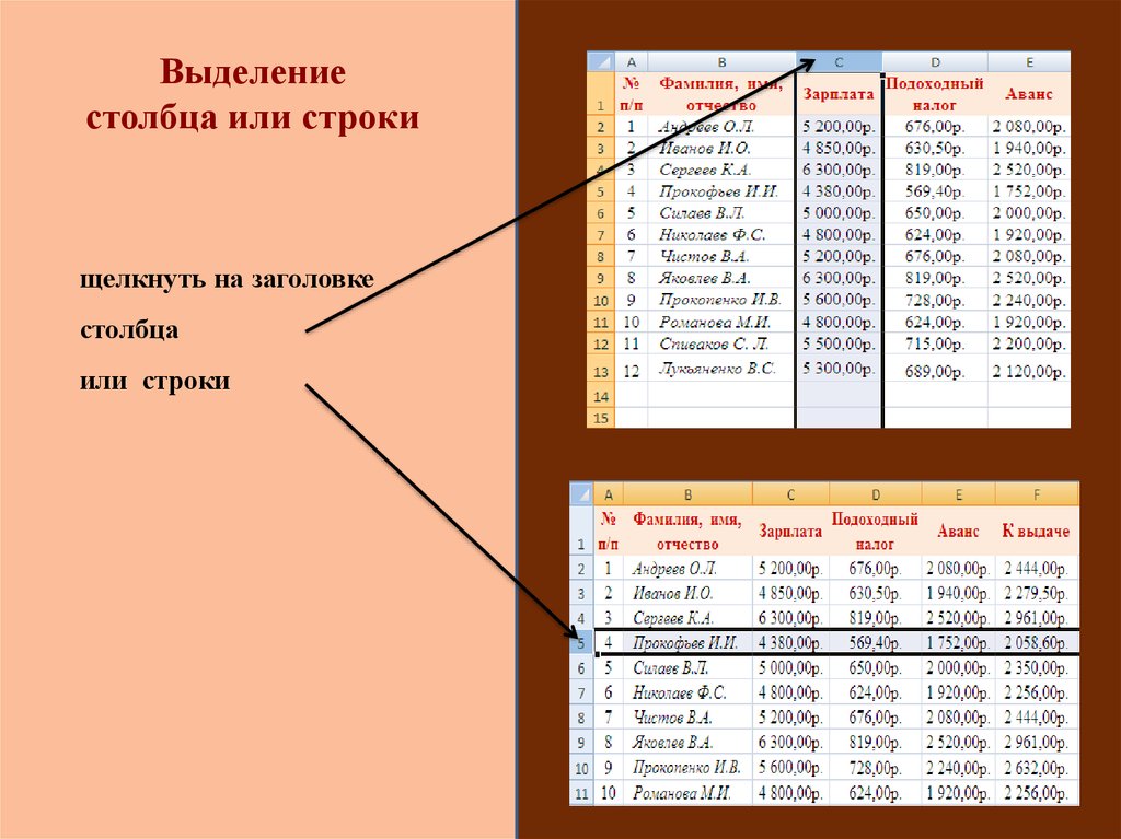 Таблица для презентации онлайн