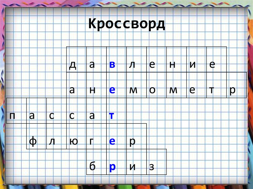 Вранье кроссворд