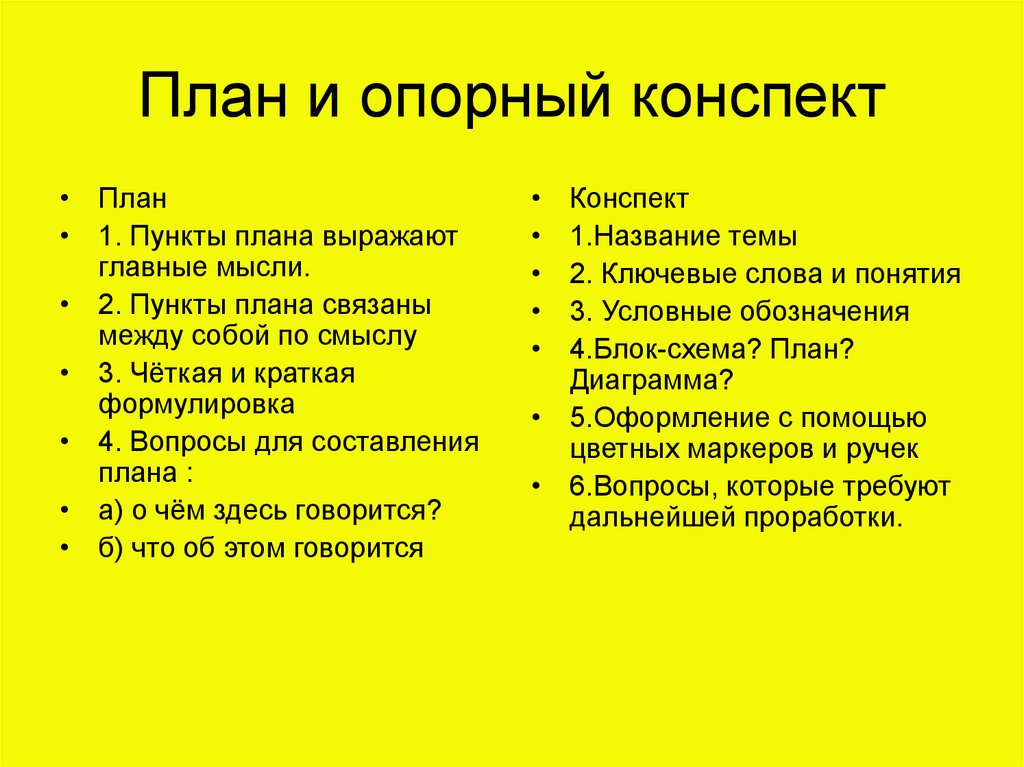 Составьте план пункта. Опорный план конспект. Конспект по опорному плану. План опорная схема. Планоопорныйконспект что это.