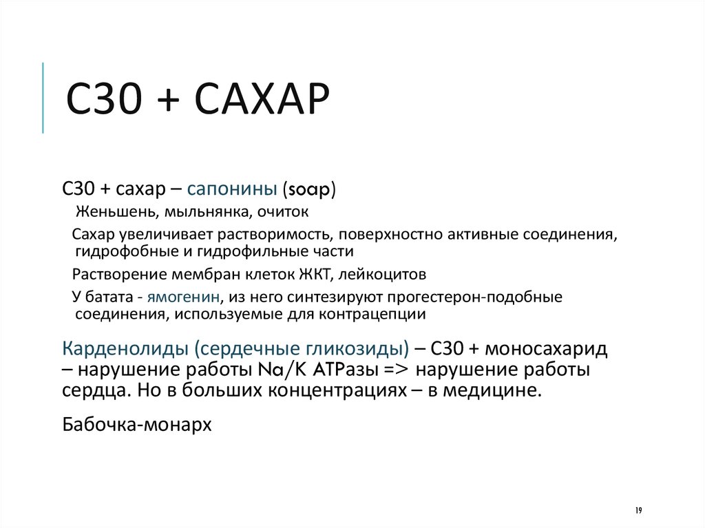 Сахар под 30