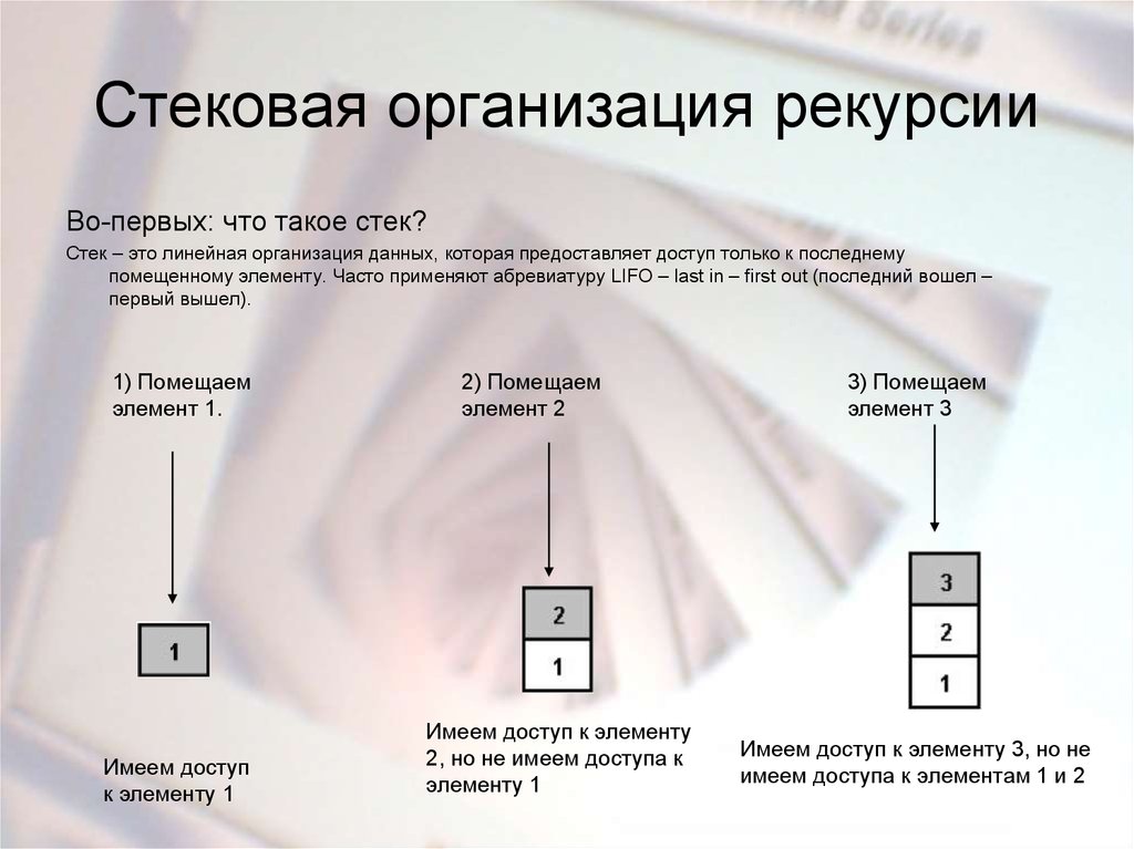 Рекурсия питон презентация