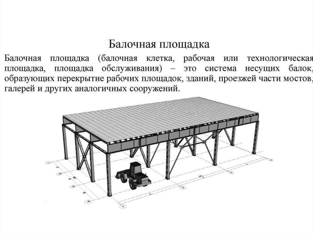 Чертеж балочной клетки