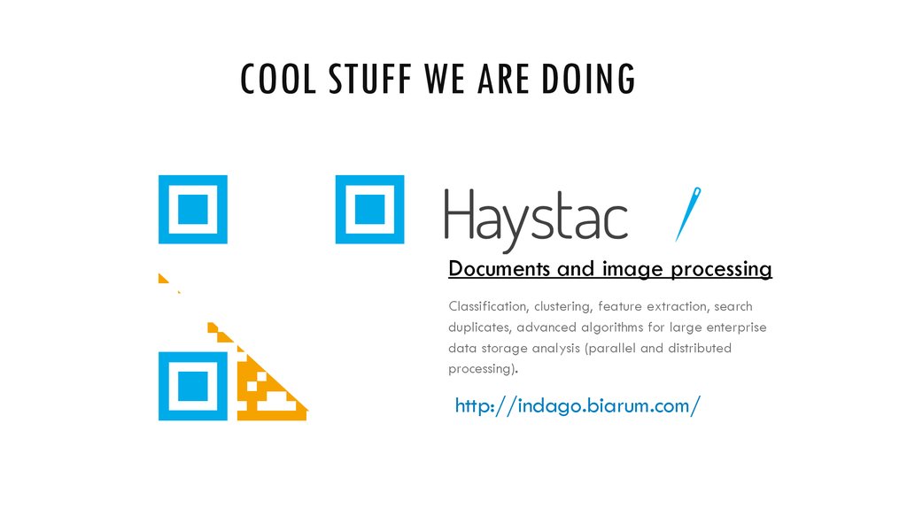 Cool stuff we are doing