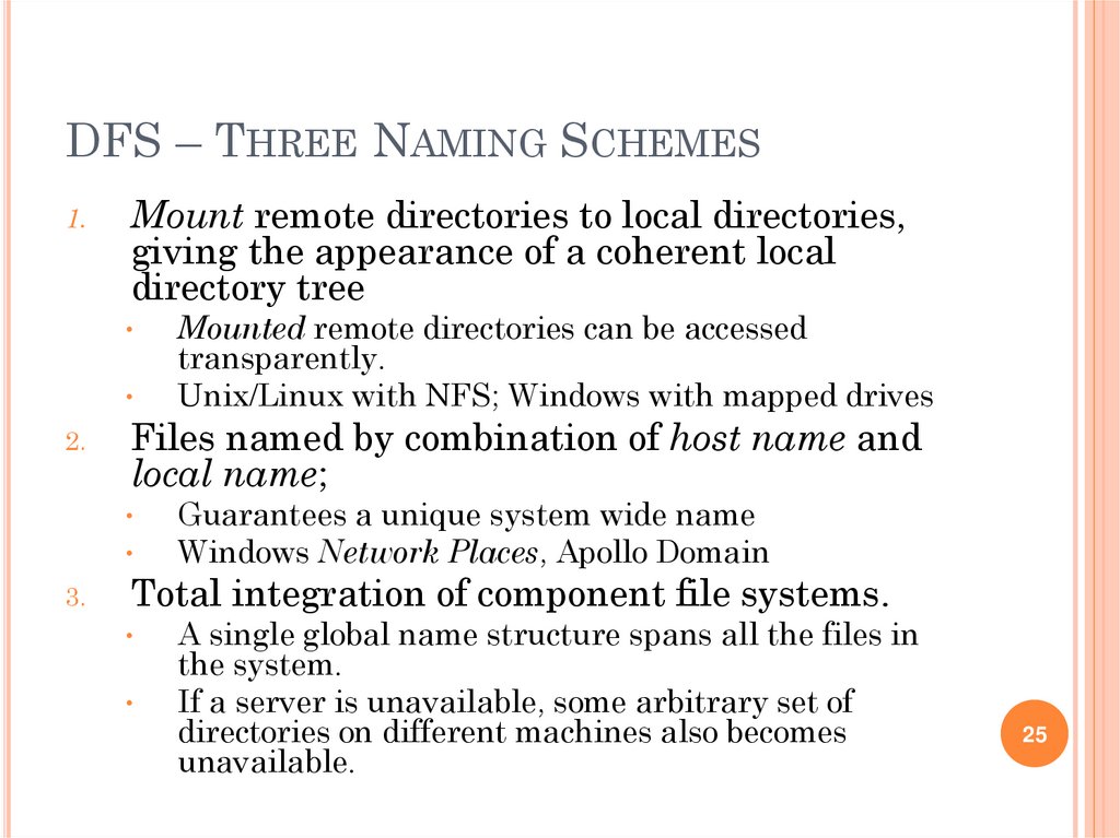 NAMING OF DISTRIBUTED FILES