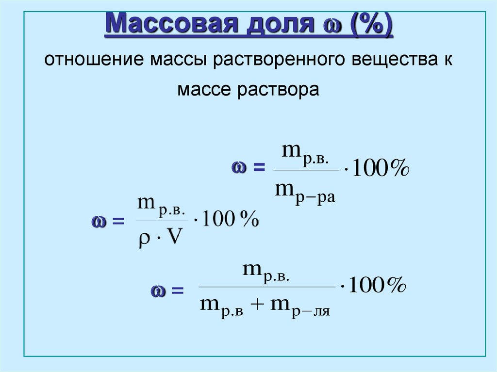 Как найти массу растворенного вещества формула. Формула массовой доли вещества в химии. Молярная масса соединения формула