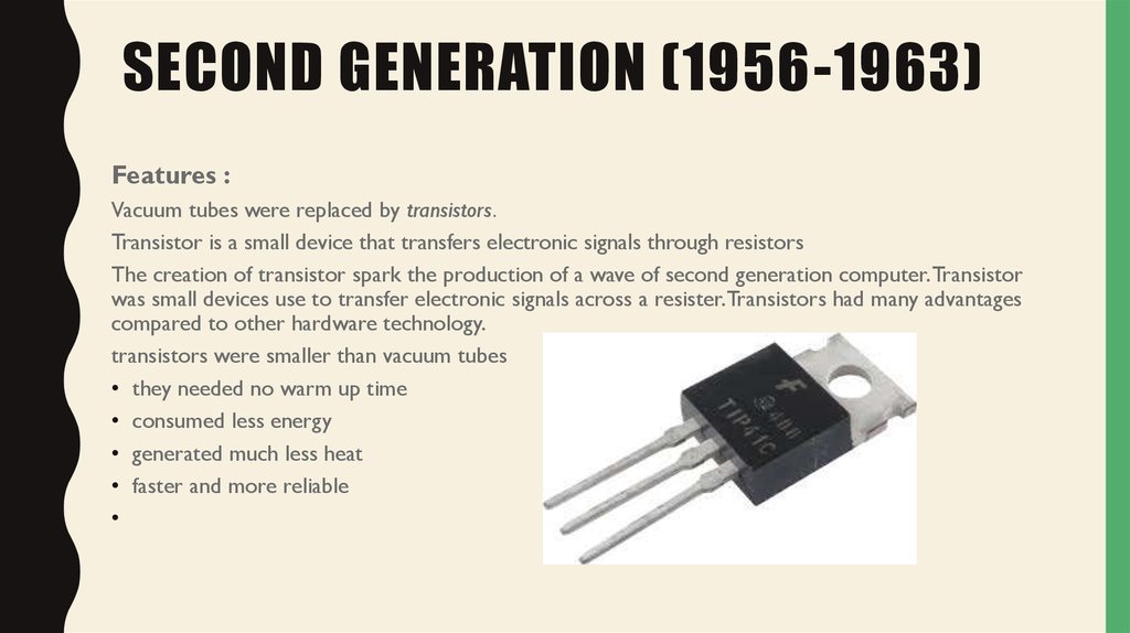SECOND GENERATION (1956-1963)