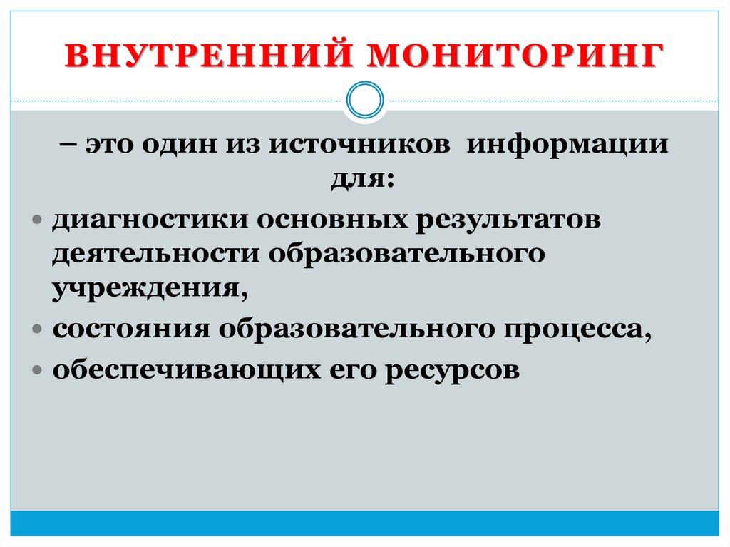 Мониторинг качества образования презентация