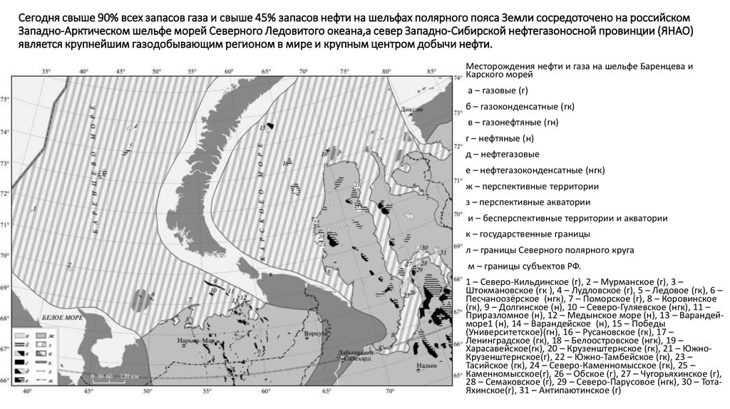 Баренцево море карта географическая