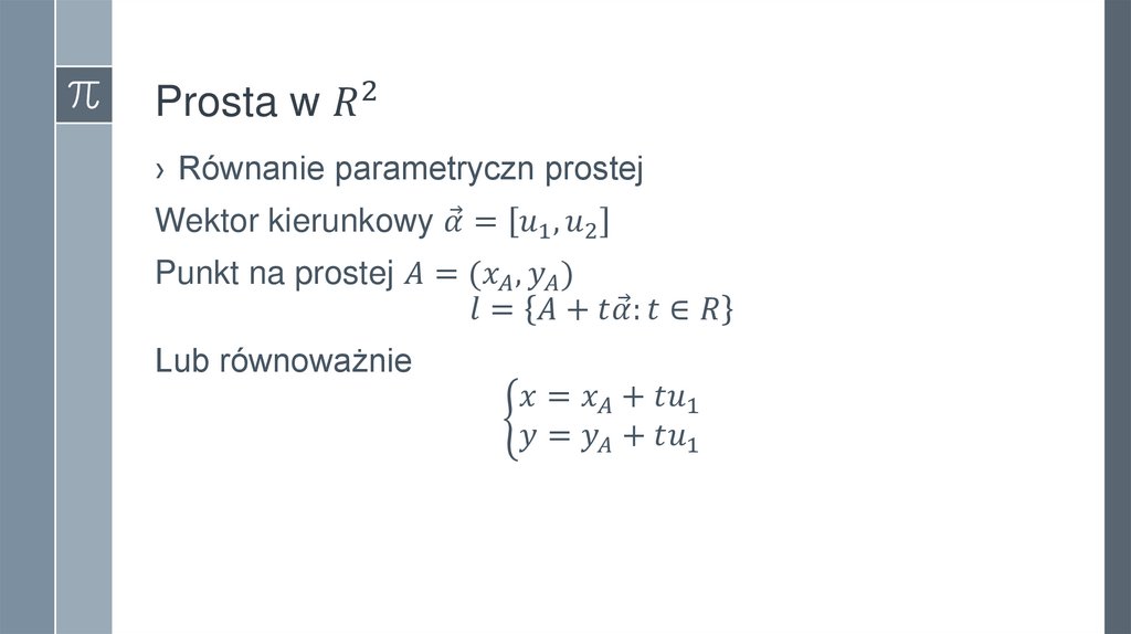 Prosta w R^2