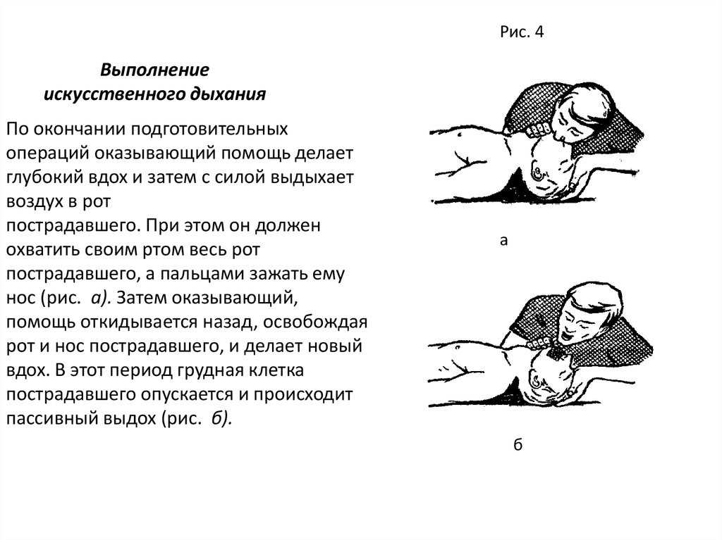 Частота проведения искусственного дыхания