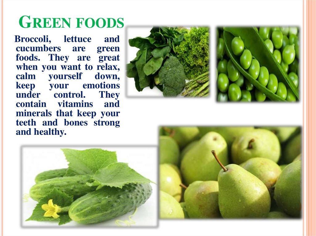 Green foods
