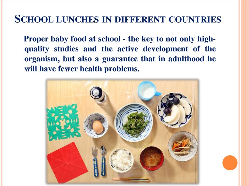 School lunches in different countries