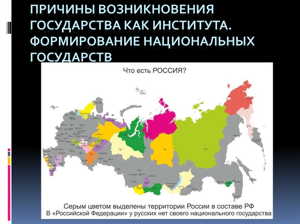 Национальная государственность в россии