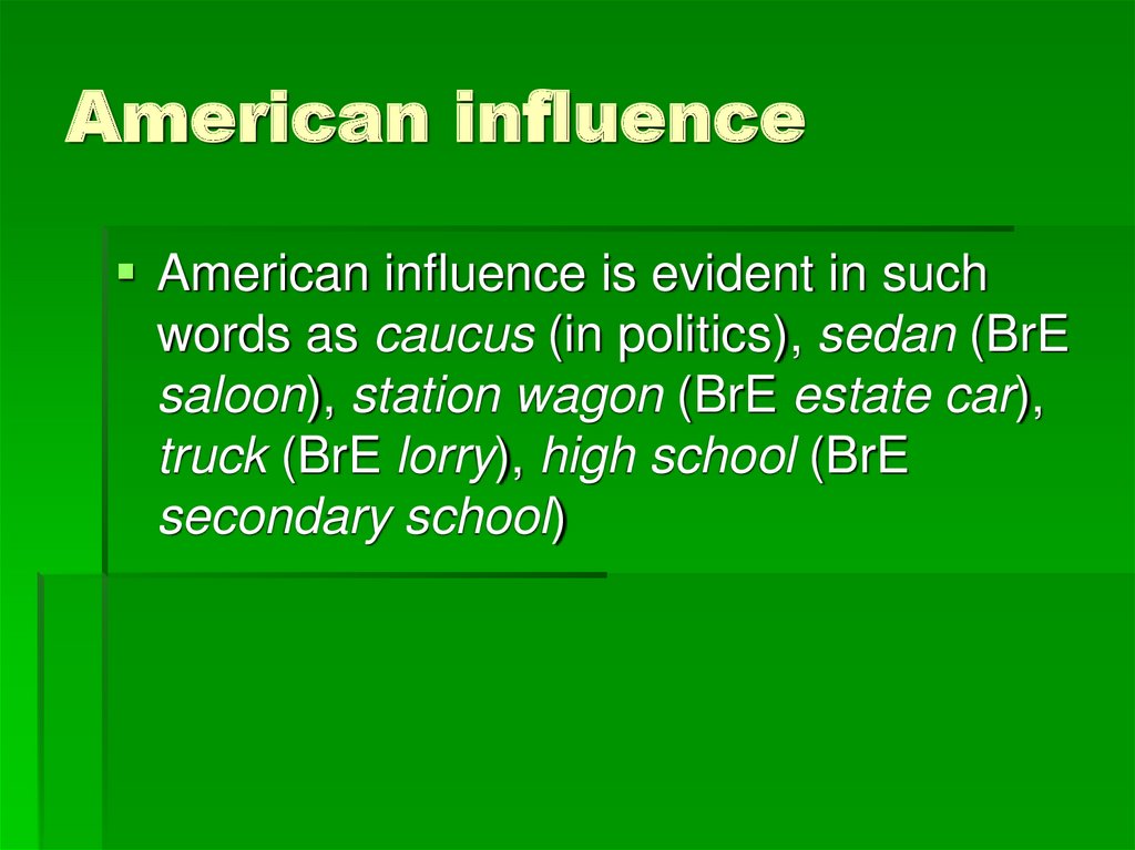 American influence