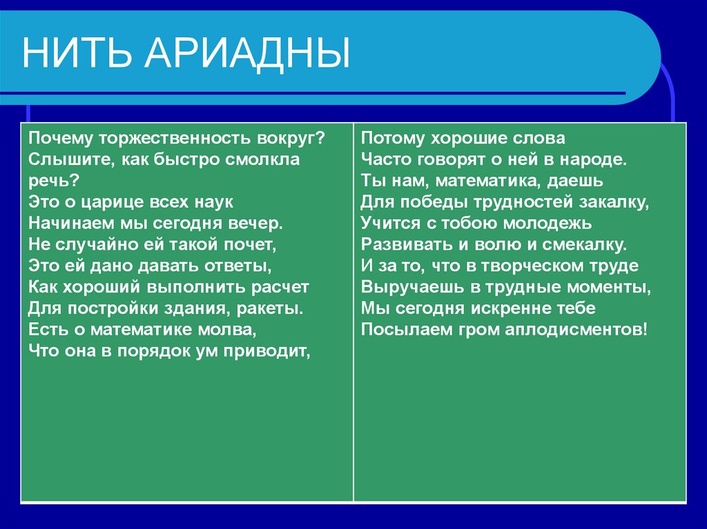 План рецензии нить ариадны