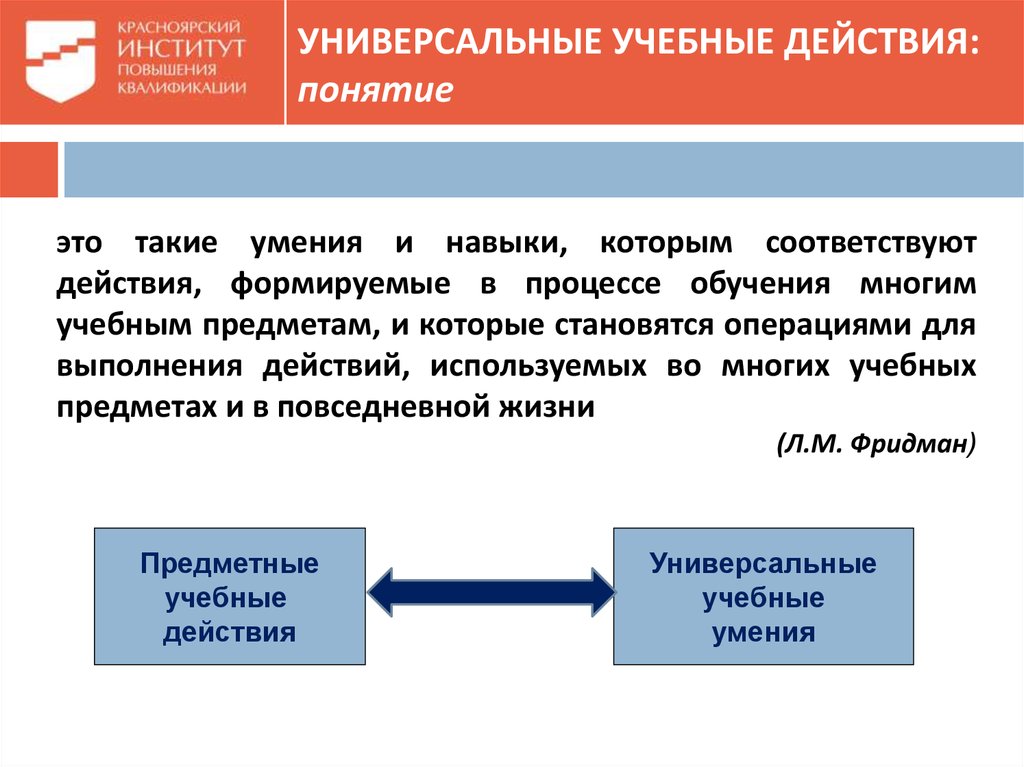 Понятие действие.