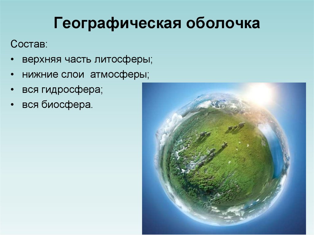 Презентация по теме географическая оболочка земли 6 класс