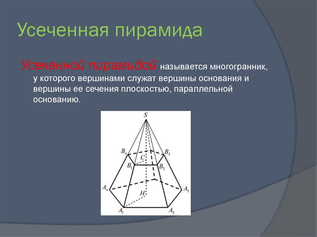 Четырехугольная усеченная пирамида рисунок