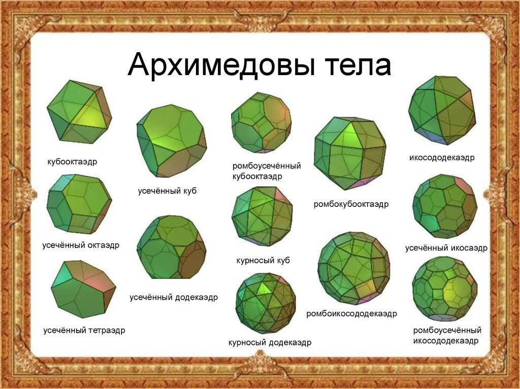 Полуправильные многогранники картинки