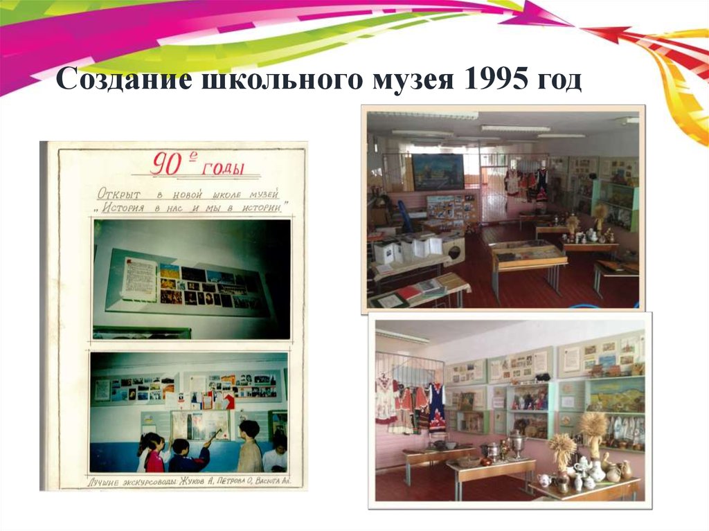 Создание школьного музея 1995 год
