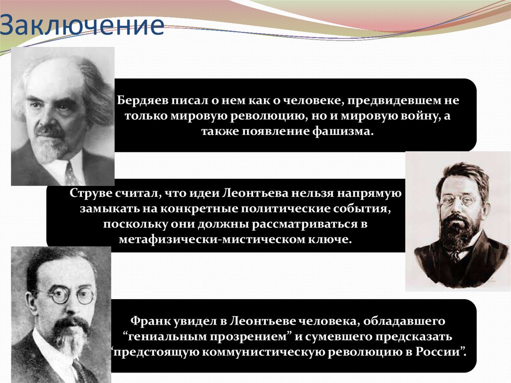Реферат: Политическая философия К.Н.Леонтьева